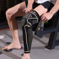 Copper Knee Brace Full Leg Support - Compression Sleeve with Patella Gel Pad & Double Metal Side Stabilizers, Copper-Infused Breathable Fabric, Joint Protection for Running Sports Workout Men Women