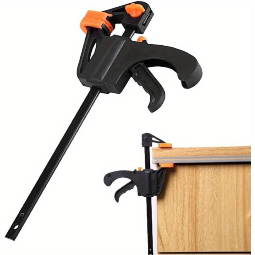 F Clamp Woodworking Quick Clamp Set Ratcheting Bar Clamp with Trigger Handle for Wood Glue DIY Projects