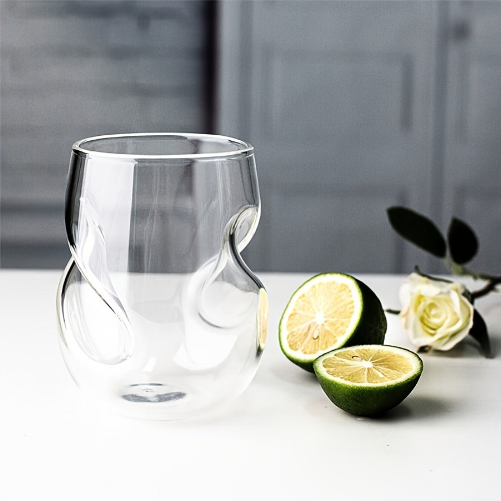 Japanese Cocktail Glasses Set Whiskey Tumbler Twist Design Beer Mug Tea Glass Water Cup Home Bar Drinkware 400ml
