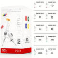 Tattoo Cartridge Needles 50pcs Mixed Size Set - Poseidon V6 Assorted Round Liner Shader Curved Magnum Disposable Needles 3RL 5RL 7RL 9RL 5RS 9RS 9RM 11RM 15RM 7M1 for Tattoo Machine