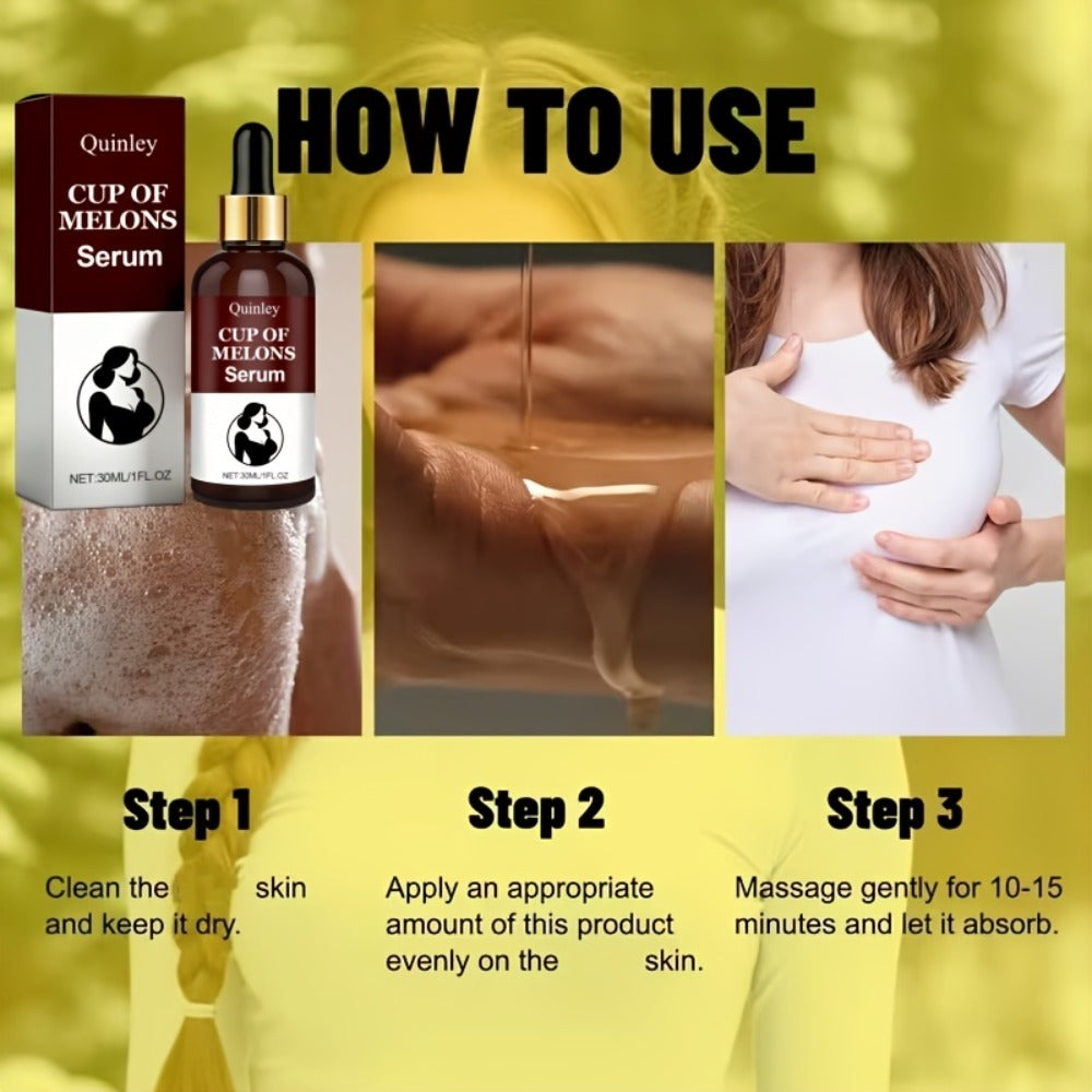 Bust Massage Oil ¨C Breast Firming & Moisturizing Cream with Natural Extracts, Upsize & Lifting Body Oil for All Skin Types | Smooth & Gentle Formula | 1.01 fl.oz