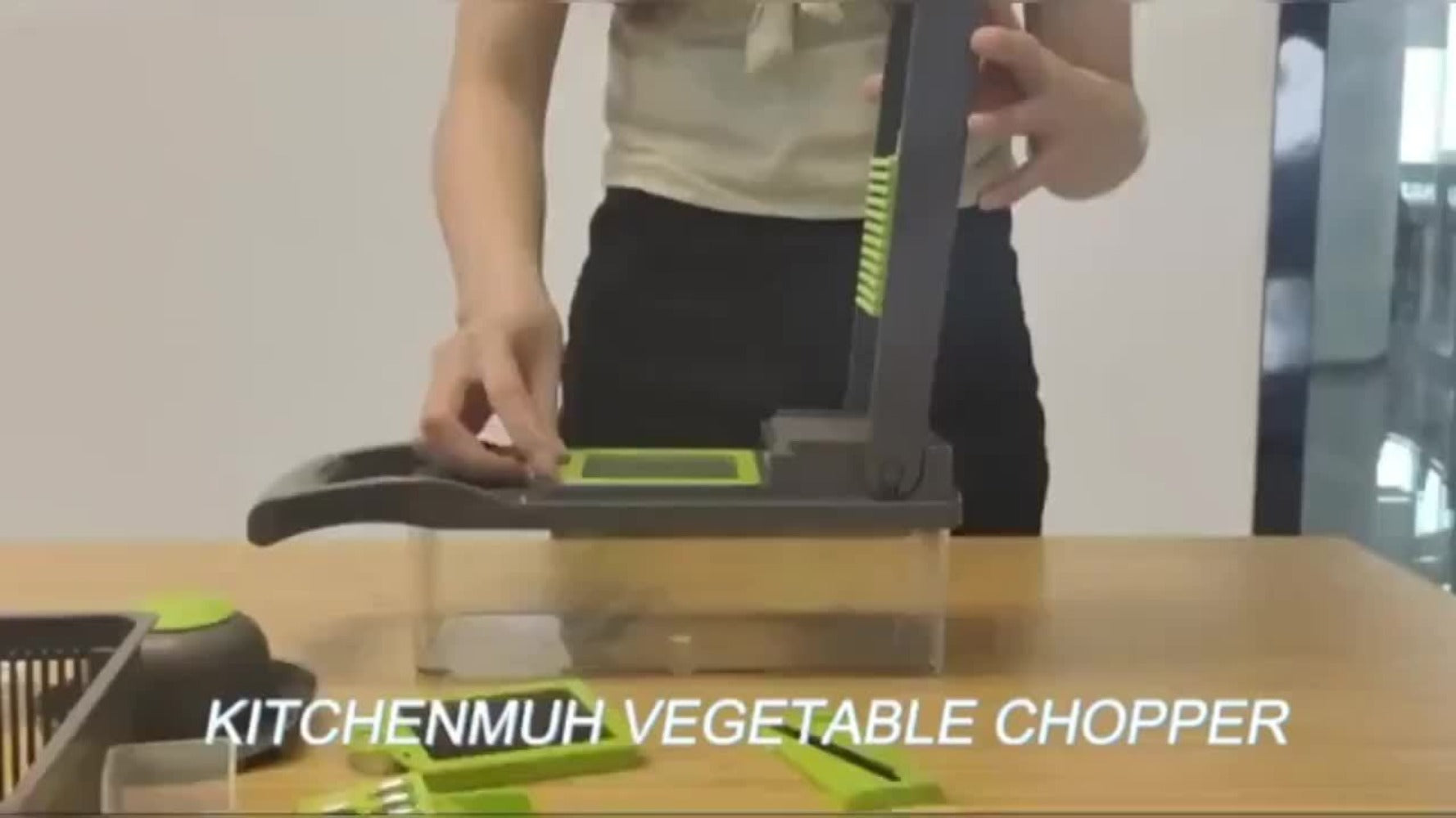 Vegetable Chopper 16-in-1 Manual Food Chopper Set ¨C 8 Stainless Steel Blades, 304 Container, Peeler & Filter | Onion, Garlic & Carrot Slicer Dicer | Professional Kitchen Meal Prep Tool