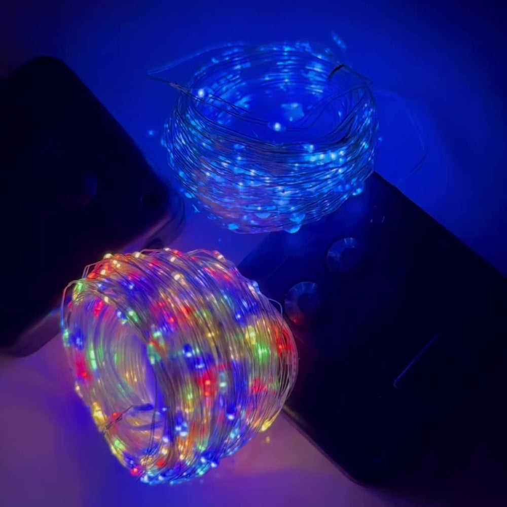 Solar Fairy String Lights Outdoor ¨C 110 LED Copper Wire Solar Twinkle Lights with 8 Modes & Touch Control for Christmas Tree, Garden, Patio, Wedding & Party ¨C 2, 4 or 8 Pack