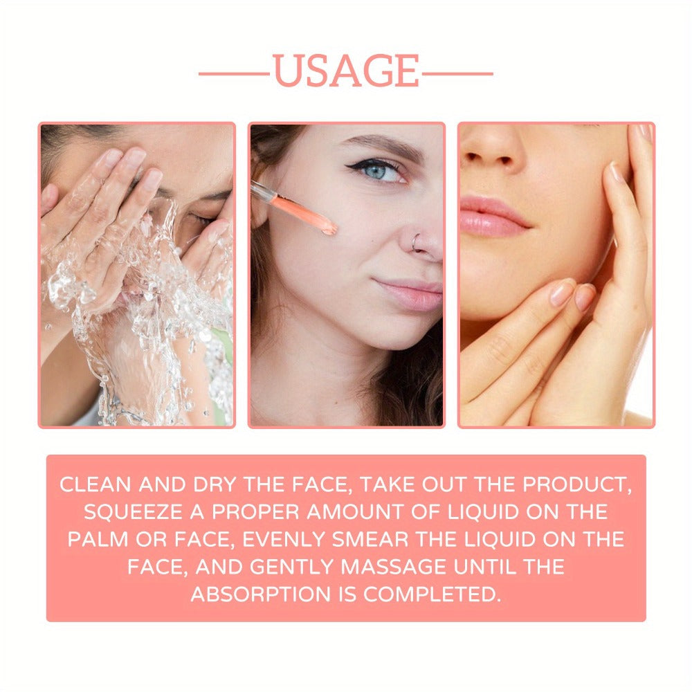 Facial Serum 5-in-1 with Hyaluronic Acid & Vitamin C ¨C 3 Pack 30ml, Hydrating Anti-Aging Skin Care Serum for All Skin Types, Alcohol-Free, Non-Irritating, Unisex