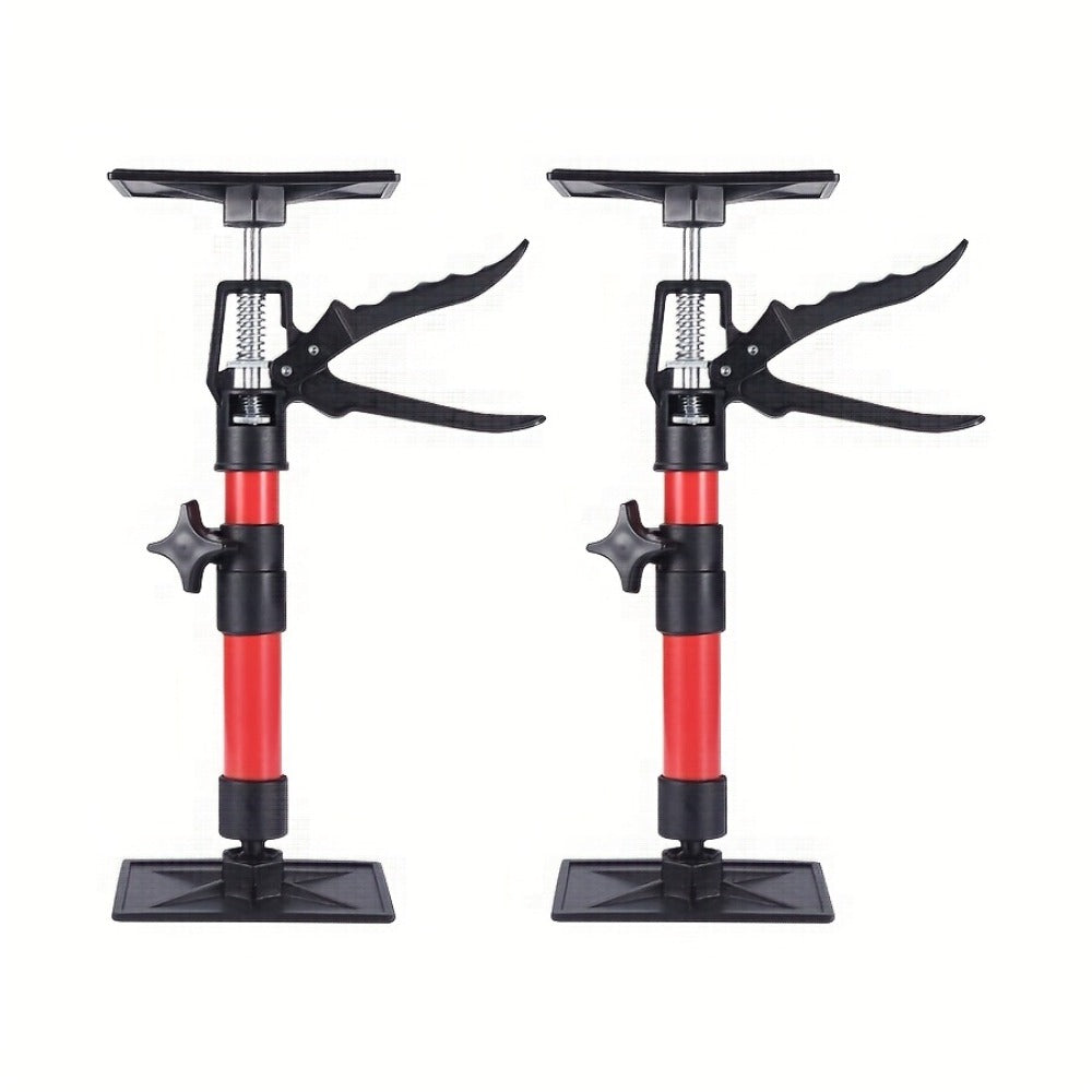 Telescopic Support Rod Adjustable 11.8-114in 154 lb Heavy Duty Anti-Slip Third Hand Support System 2pcs Drywall Lifting Cabinet Jack Wardrobe Installation Prop Tool-Grade Support Kit