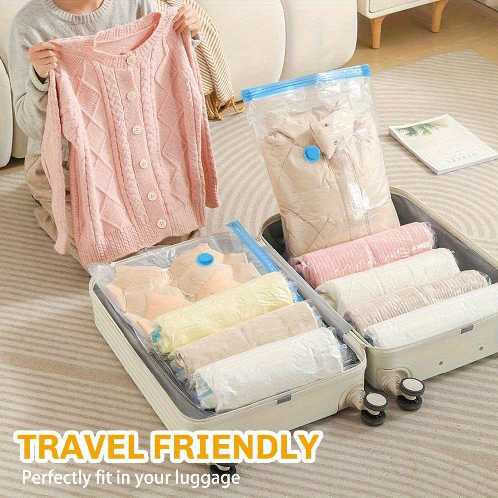 Vacuum Storage Bags 16 Pack with Electric Pump | Space Saver Compression Bags for Clothes Bedding Pillows Quilts Blankets | Travel Size Vacuum Seal Bags for Luggage Closet