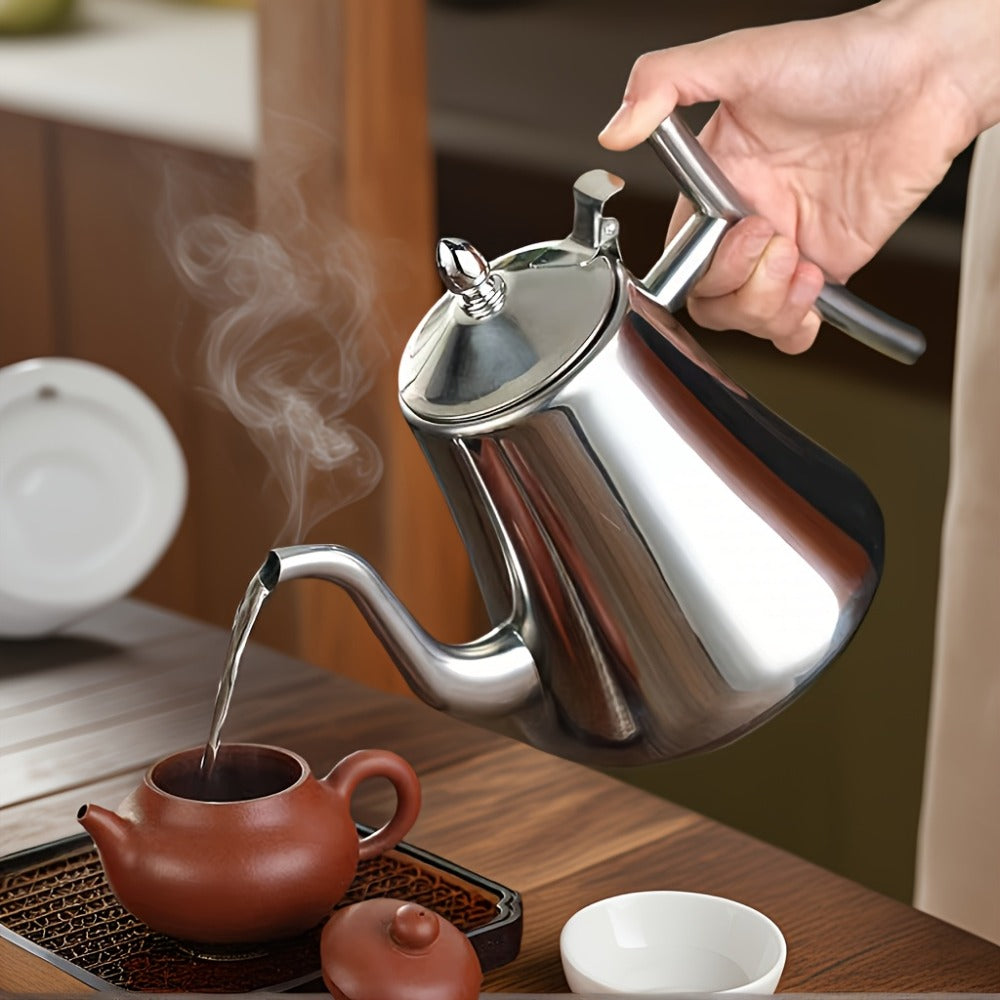 Stainless Steel Tea Kettle with Filter ¨C Tea Pot Coffee Pot Cold Water Pitcher for Home Hotel Restaurant, Induction Cooker Compatible, Thickened