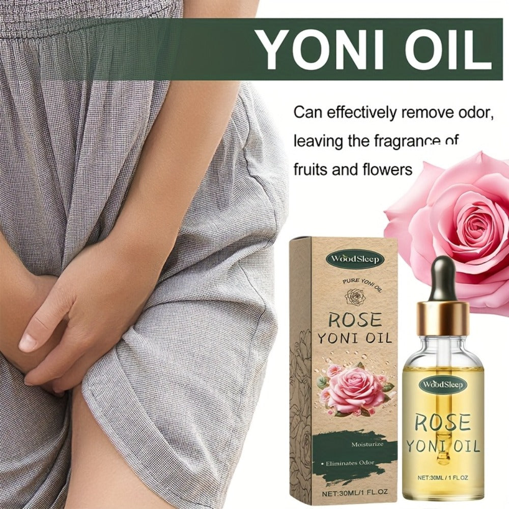 Feminine Care Oil with Rosehip Oil 30ml ¨C Gentle Intimate Care Oil Mild Non-Irritating Formula, Effectively Neutralizes Odor & Alleviates Discomfort, Daily Private Area Body Care Oil for Women, 1oz