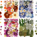Dried Flowers Set 110 Pieces Vibrant Dried Flowers and Leaves for DIY Crafts Resin Jewelry Making Phone Case Candle Making Scrapbooking Epoxy Art Floral Decoration Nature Pressed Flower Kit for Adults