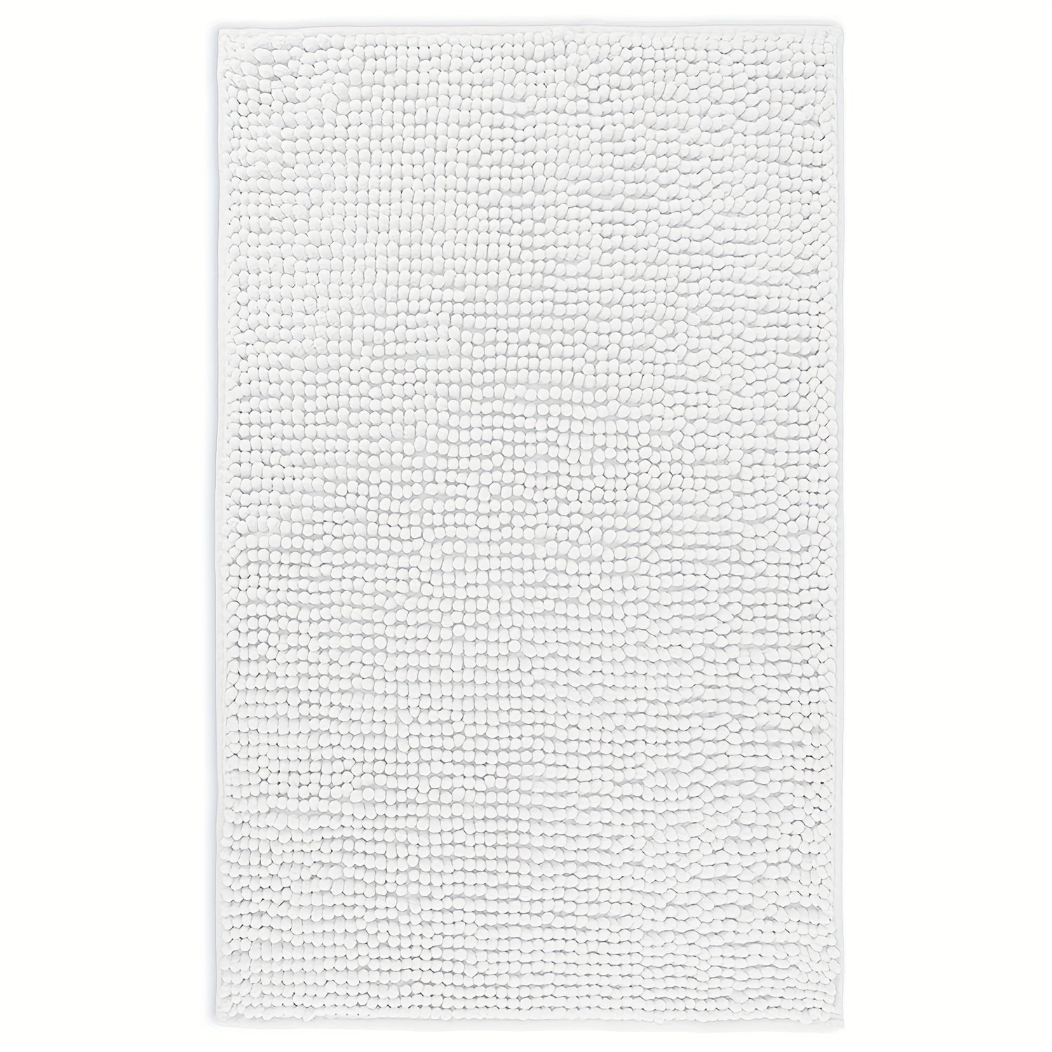 Chenille Bath Rug Extra Thick Soft Absorbent Non-Slip Bathroom Mat Machine Washable, Multiple Sizes & Colors