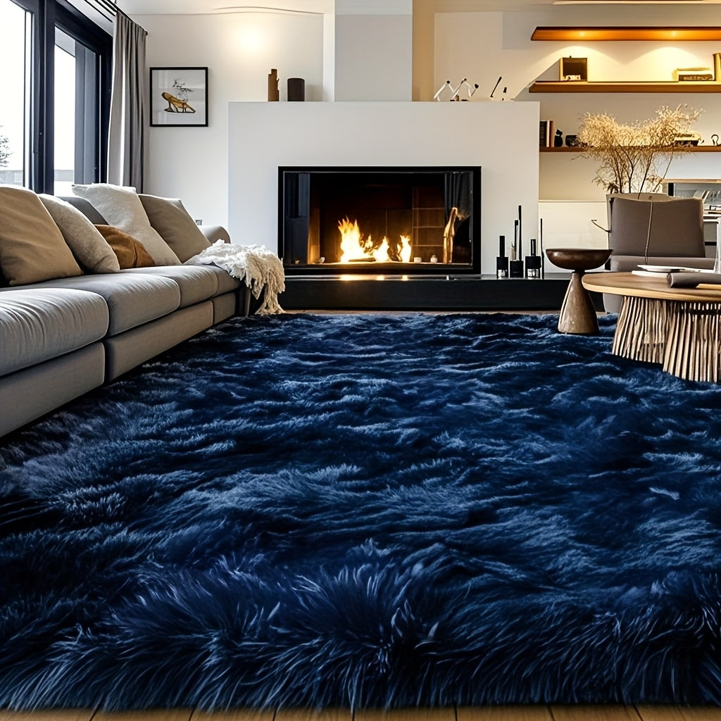 Fluffy Shag Area Rug 8x10 Feet ¨C Ultra Soft Plush Non-Slip Large Living Room Rug, Fuzzy Bedroom Carpet for Teen Dorm, Study Room & Home Decor ¨C Multiple Colors