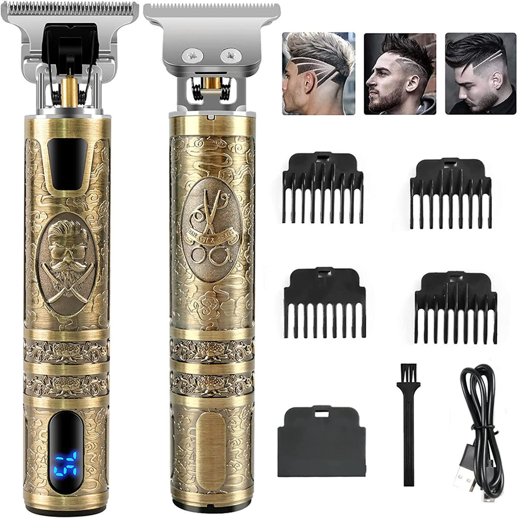 Vintage Bronze LCD Lighter - Novelty Antique Style Windproof Lighter with Dragon Skull Buddha Mustache Design - Unique Collectible Gift Lighter for Men, Cool Gadget Lighter for Smokers