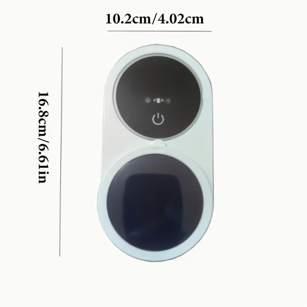 UV Toothbrush Holder Wall Mounted, Smart Double Toothbrush Sanitizer with Auto Dry & Sensor Door, USB Rechargeable, No-Drill Bathroom Storage with Battery Display ¨C Hygienic Oral Care Organizer