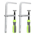 Track Saw Clamps 2pcs, Quick Adjust MFT Table Rail Clamps with Soft-Grip Handle, Compatible with Festool Track Saw Rail System, Woodworking Hold-Down Clamp for 19mm & 20mm MFT Holes