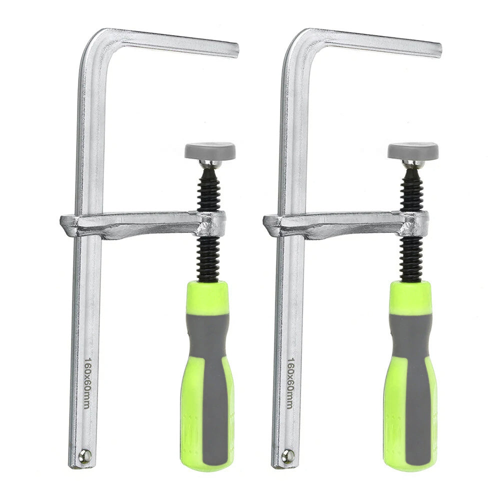 Track Saw Clamps 2pcs, Quick Adjust MFT Table Rail Clamps with Soft-Grip Handle, Compatible with Festool Track Saw Rail System, Woodworking Hold-Down Clamp for 19mm & 20mm MFT Holes