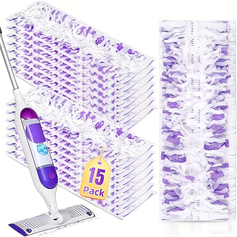 Mop Pads Refills Compatible with Swiffer PowerMop Dry and Wet Use Disposable Multi-Surface Floor Cleaning Pads for Hardwood Tile Laminate No Mop Included 15 Count or 50 Count Bulk Value Pack