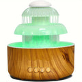 Cool Mist Humidifier with Raining Sound & 8-Color Night Light ¨C 10-Hour Runtime, Essential Oil Diffuser, Air Humidifier for Bedroom, Home & Office, White Noise Sleep Aid, Ambient Mood Light, White