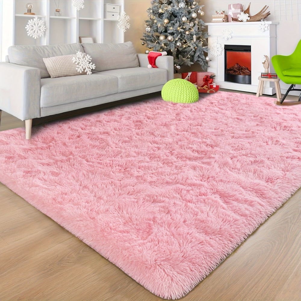Shaggy Area Rug Soft Plush Fuzzy Carpet Non-Slip Tie-Dye Design for Bedroom Living Room Nursery Dorm ¡ª Pet Friendly Machine Washable Multiple Sizes & Colors