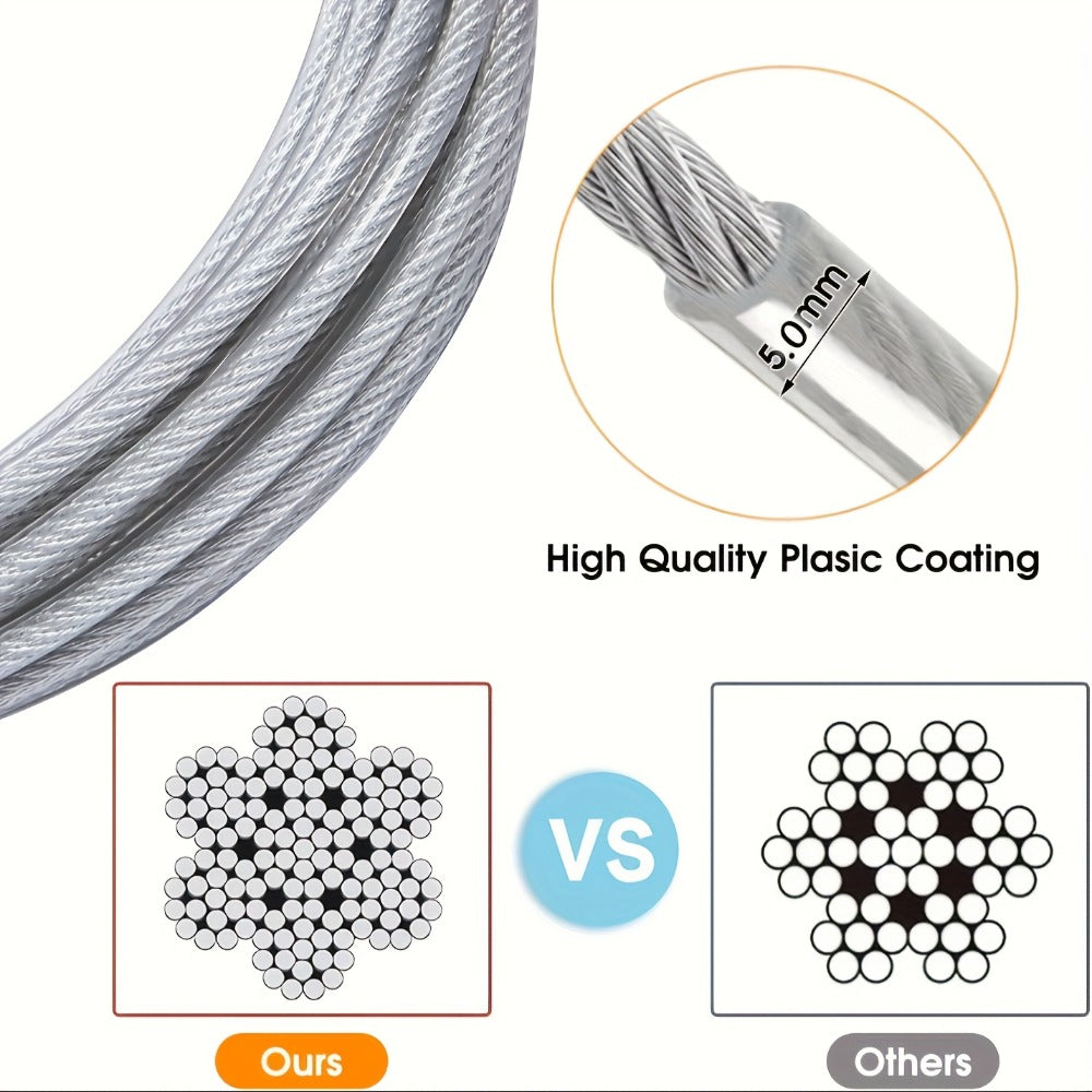 Retractable Clothesline Stainless Steel - Portable Indoor Outdoor Laundry Line for Apartment, Dorm & Camping, Anti-Rust Durable Clothes Drying Rope, Space Saving Laundry Solution | 9M & 15M Options