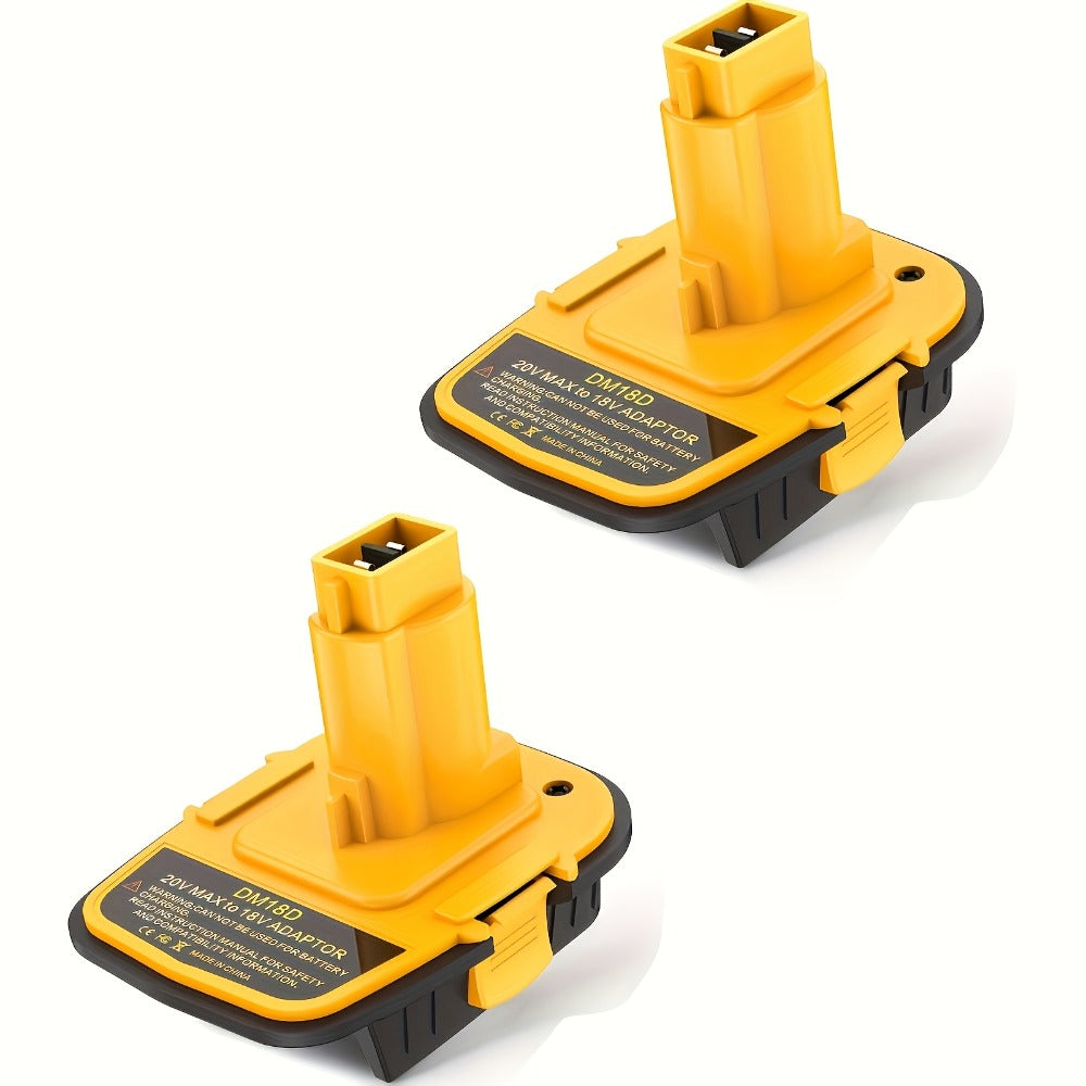 Battery Adapter DM18D DeWalt 18V to 20V Converter with USB Port Compatible with DeWalt 20V & Milwaukee 18V Li-Ion Batteries for DeWalt 18V Cordless Tools 3 Pack