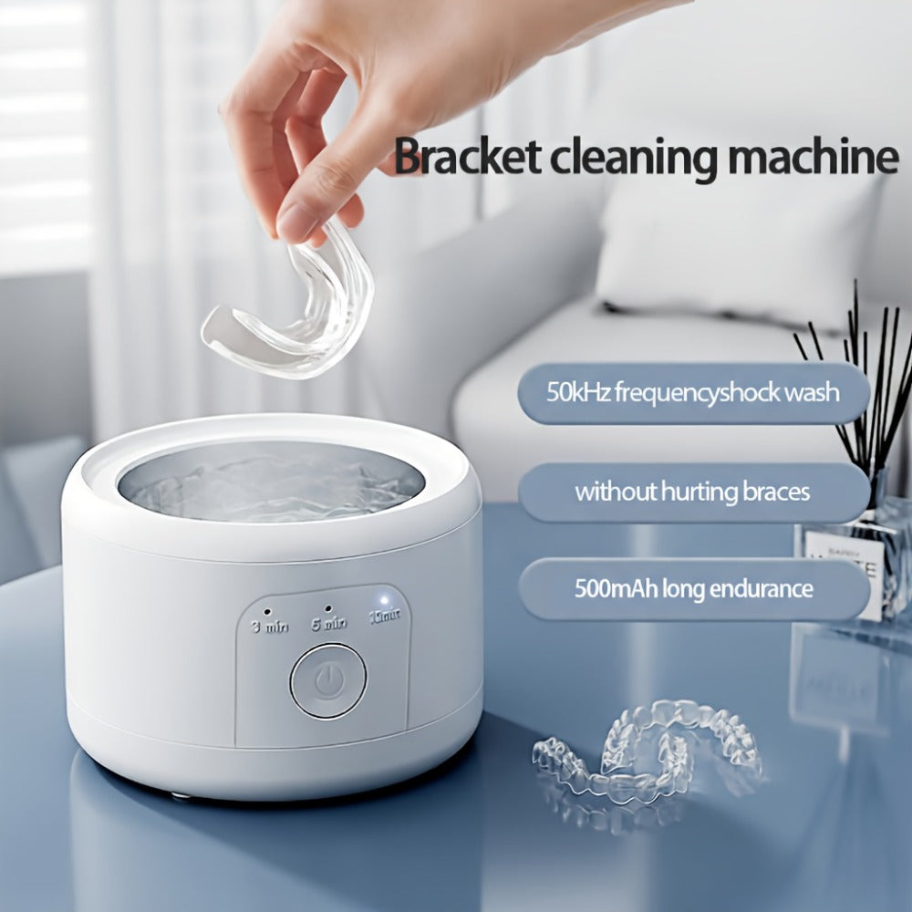 Ultrasonic Retainer Cleaner Machine 50kHz for Aligners & Jewelry