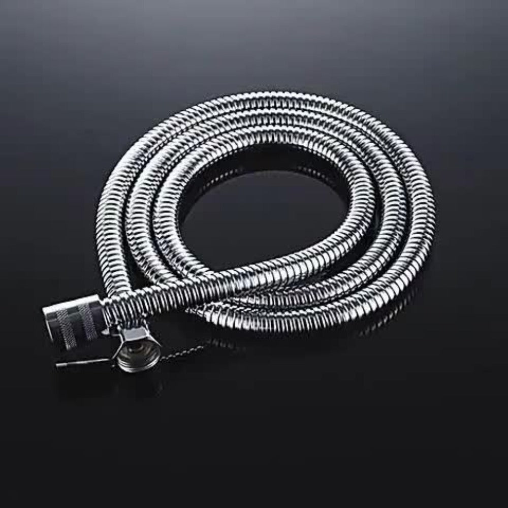 Flexible Stainless Steel Shower Hose Electroplated - Round Shape, Wall-Mounted Easy Install, for Rainfall Shower Heads & Sprayers, 59¡± / 78.7¡± / 118¡± Length Options, Chrome Finish