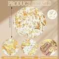 Golden Foil Round Placemats Disposable Table Doilies 50/100pcs ¨C Elegant Mesh Table Pad for Dining, Party & Home Decor