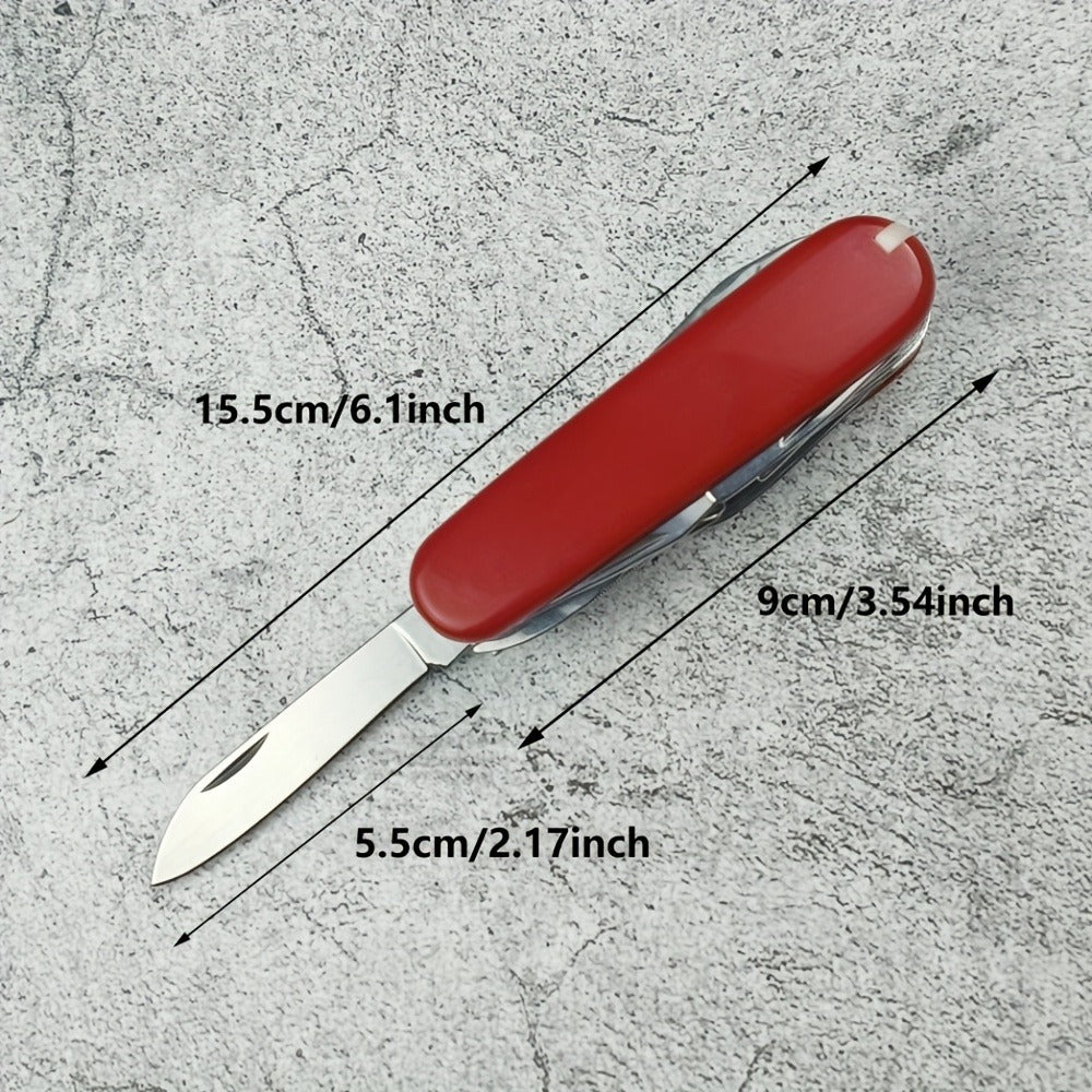 Multitool Pocket Knife 17-in-1 ¨C Includes Screwdriver, Pliers, Scissors, Bottle Opener & More, Portable Multi-Tool for Camping, Hiking, Emergencies & Everyday Carry, Gift for Men