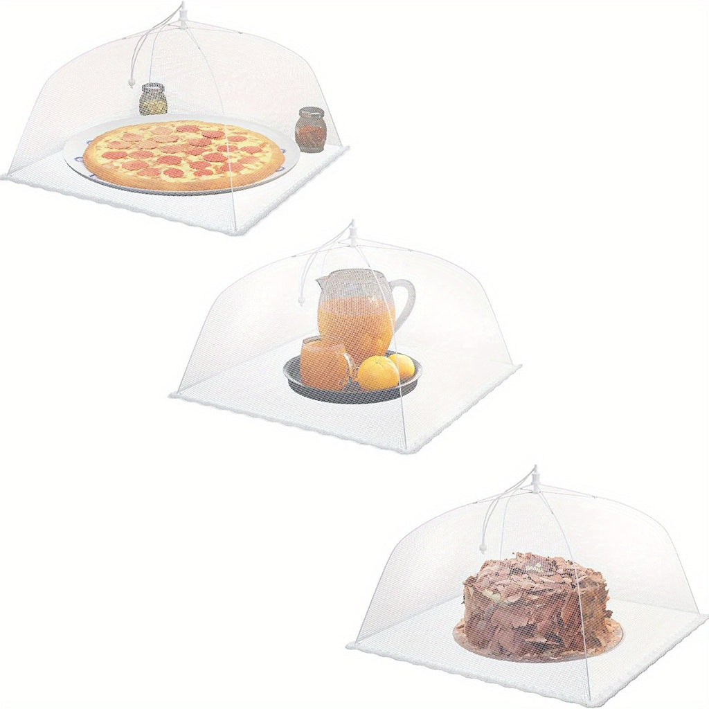 Pop-Up Mesh Food Covers for Outdoor Use - Large Collapsible Tent Covers for Picnic, BBQ, Buffet & Gatherings (3pcs / 9pcs)
