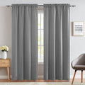 Blackout Curtains 80% Light Blocking ¨C 2 Panels Thermal Insulated Linen Textured Rod Pocket Window Drapes for Bedroom, Living Room & Kitchen Privacy