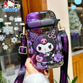 Sanrio Straw Water Bottle 21.6oz | Kuromi & Cinnamoroll Dual Nozzle Portable Cute Kawaii Water Bottle ¨C Perfect for Sports, Travel & School, Officially Licensed Sanrio