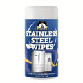 Stainless Steel Cleaning Wipes Kitchen 1 or 2 Barrel - Gentle Formula Safe for Hands, Quick Deep Cleaning of Stainless Steel Appliances Surfaces Sinks & Cookware, Streak-Free Kitchen Cleaning Wipes
