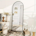 Full Length Mirror Floor Mirror with Stand, Aluminum Alloy Frame Full Body Mirror, Standing Hanging or Leaning Against Wall for Bedroom Living Room Dressing