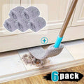Dust Removal Brush Set of 6 with 5 Interchangeable Heads Washable Under Bed Furniture Sofa Floor Cleaning Brush Kit Soft Durable Extendable Gap Duster for Home
