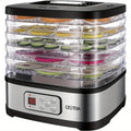 Food Dehydrator Machine 5 Tray BPA Free 240W LED Digital Touchscreen Adjustable Temperature 95-158F 72H Timer for Jerky Fruit Herbs Dog Treats Snacks Electric Food Dryer with Recipe Book