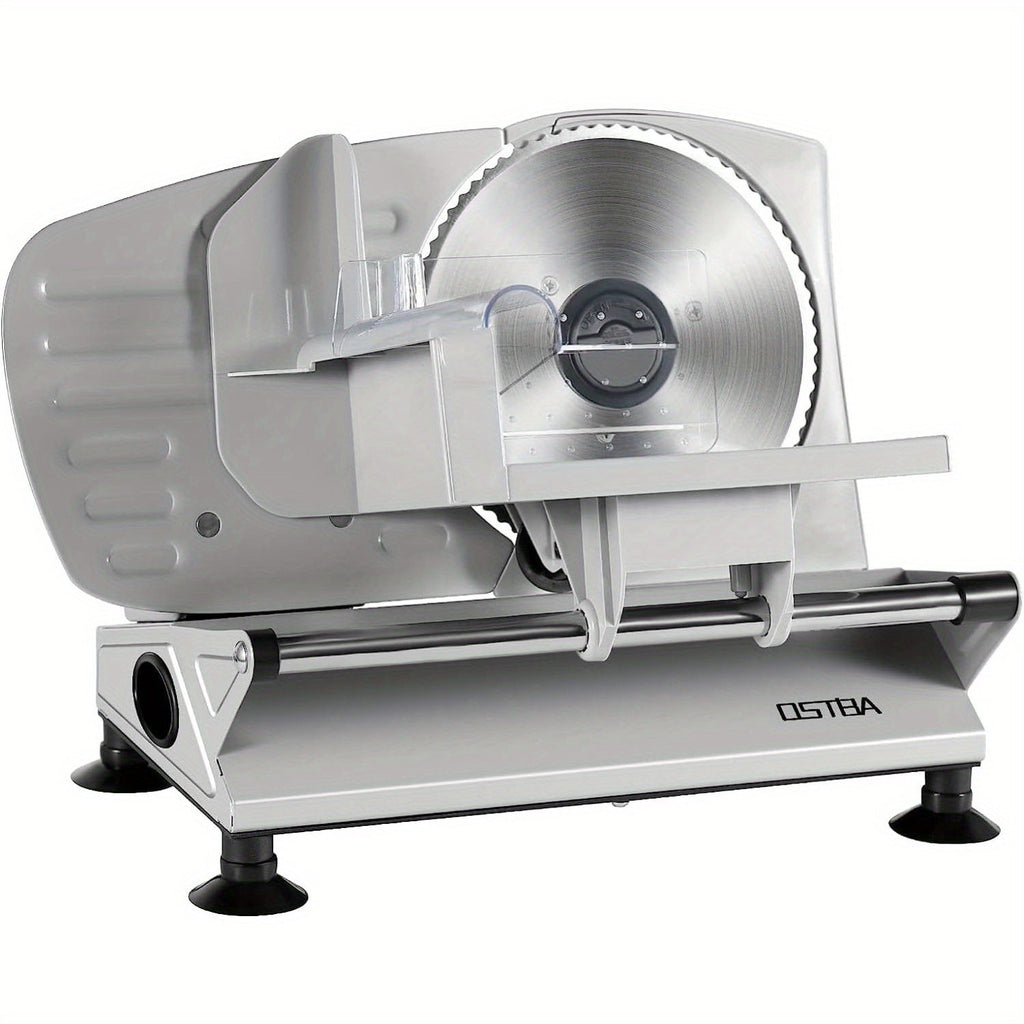 Electric Deli Food Slicer with Removable Stainless Steel Blades ¨C Adjustable Thickness Meat Slicer for Home, Easy to Clean, Slices Cold Cuts, Cheese, Bread & Fruit