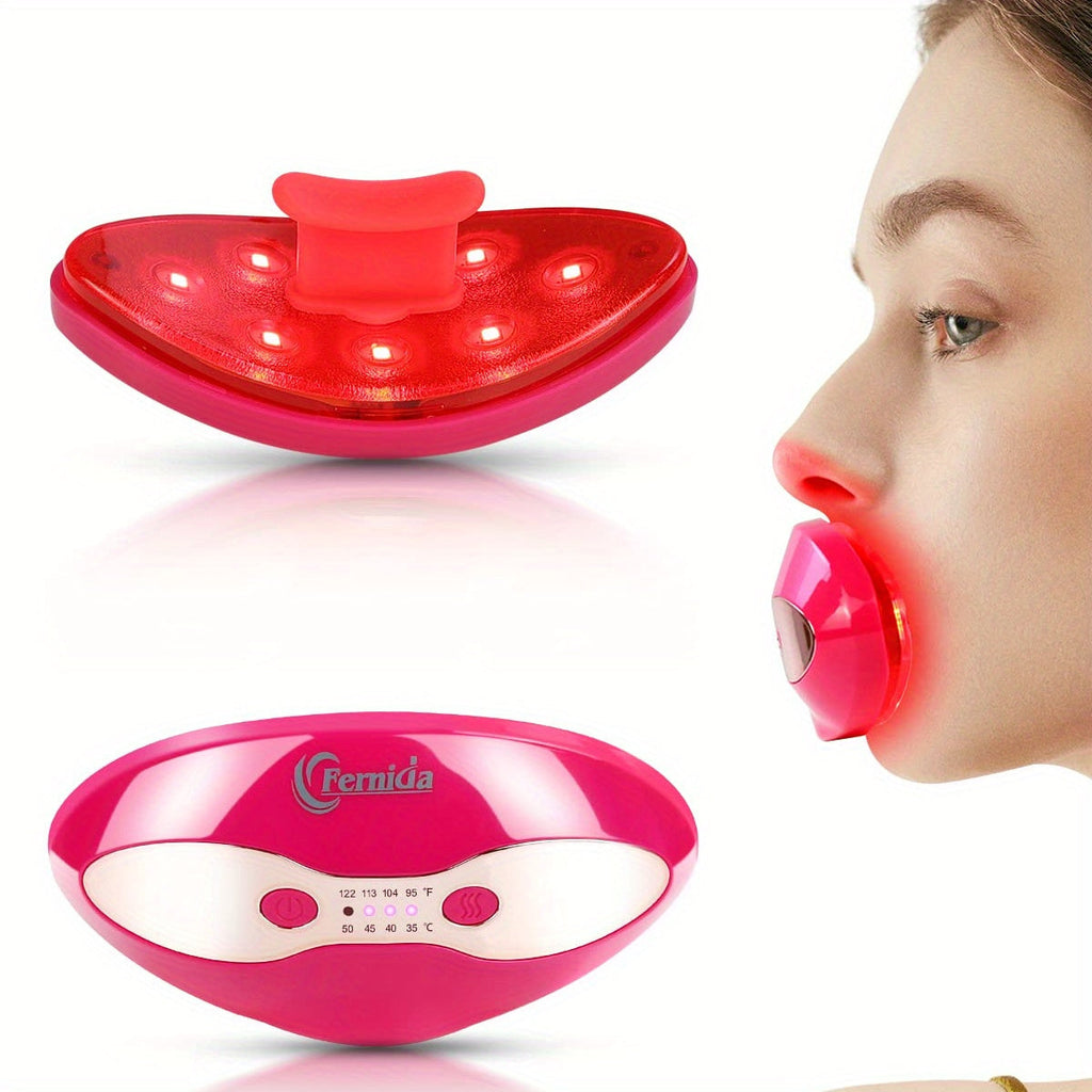 Lip Plumper Device for Women ¨C Electric Lip Shaper & Trainer with 4 Adjustable Heating Temperatures for Fuller, Plumper Lips, Portable Beauty Tool Gift