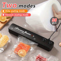 Food Vacuum Sealer Machine 1850W, Automatic Vacuum Sealer with 50 Vacuum Bags ¡ª Compact Food Preservation Air Sealer for Fresh Food & Long-Term Storage | Black & White