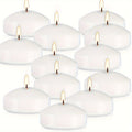 Floating Candles White 42 Pack Glitter Embellished Small Candle Set for Christmas Halloween Easter Thanksgiving Day of the Dead, Indoor Holiday Party Table Decoration Candles