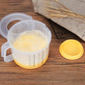 Mixing Bowl with Lid 2.5L Large Capacity Salad Bowl with Measuring Cup and Scale Splash Proof Durable Plastic Kitchen Bowl for Baking Salad Making Food Storage 84oz
