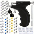 Professional Ear Piercing Kit - 36pcs CZ Diamond & Stainless Steel Stud Earrings with Reusable Piercing Gun, Alcohol Pads, Gloves & Marking Pen for Home and Salon Use