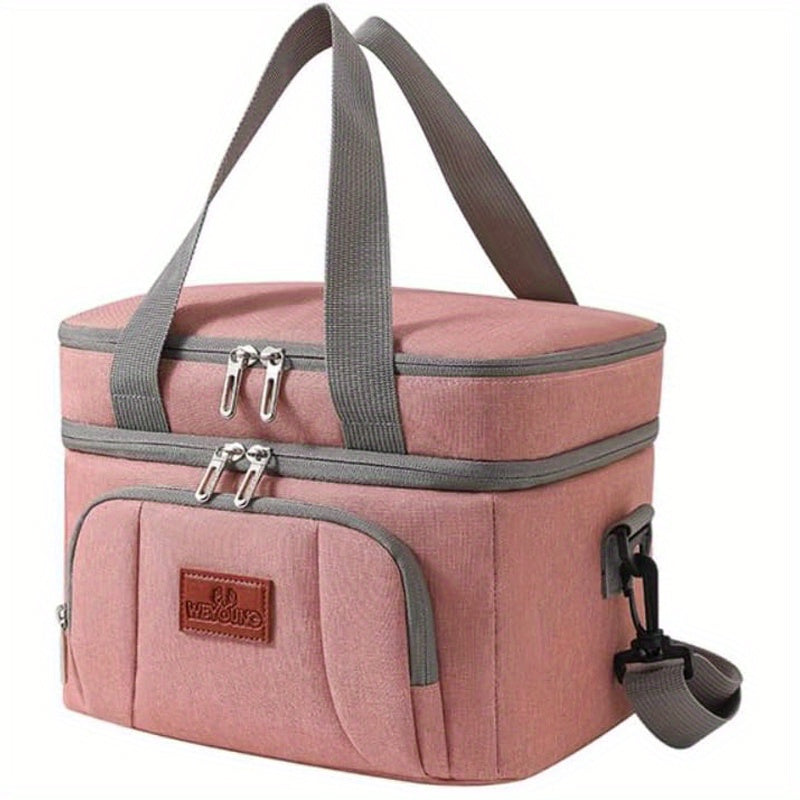Insulated Lunch Bag Oxford Cloth Portable Food Bag Multipurpose Thermal Snack Bag for Work School Picnic Travel
