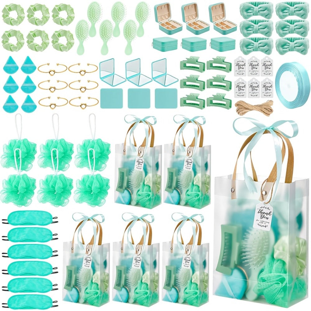 Party Favor Set for Women 74pcs ¨C Wedding & Bridal Shower Gift Pack with Headbands, Bracelets, Jewelry Boxes, Mirrors & Beauty Accessories, Christmas Holiday Gift Bag for Her, Game Winner Prize