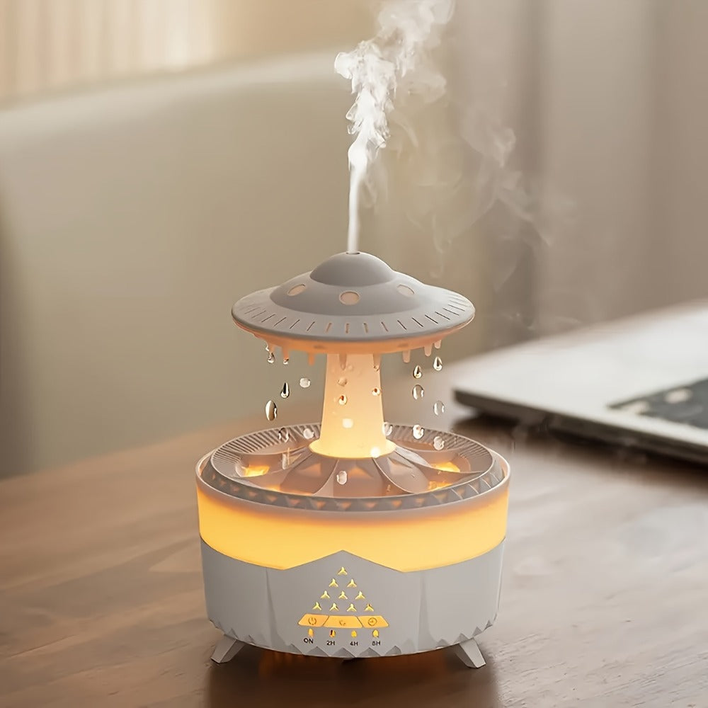 Large Capacity Aroma Diffuser & Humidifier | Intelligent Spray Atomizer with Water Drop Design for Home, Hotel, Restaurant & Office | Cool Mist Air Freshener Scent Diffuser White & Black