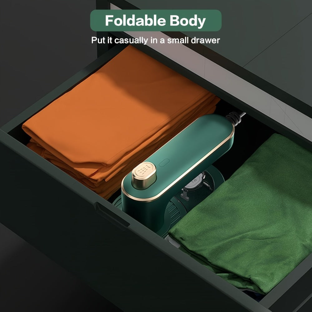Portable Travel Clothes Steamer Mini Handheld Garment Steamer Iron for Clothes Fast Heat-Up Wrinkle Remover for Home Dorm College Travel Suitcase-Friendly Compact Design