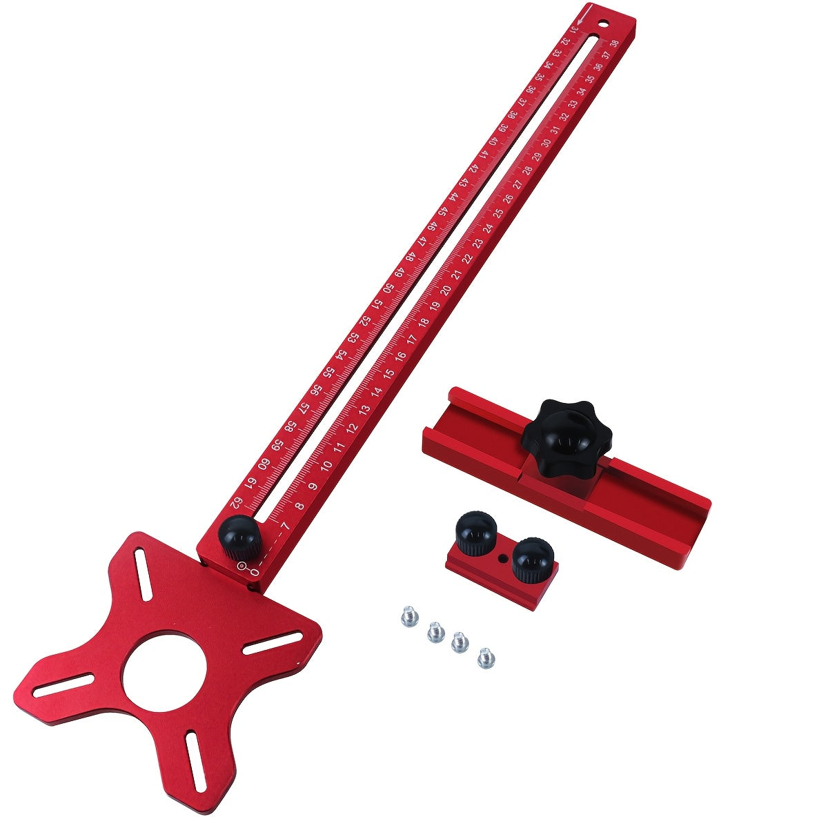 Circle Cutting Jig 3-in-1 Woodworking Router Fixture Expandable 3.54 to 24 Inch Diameter Adjustable Slotting Positioning Tool for Precision Circular Hole Milling DIY Professional