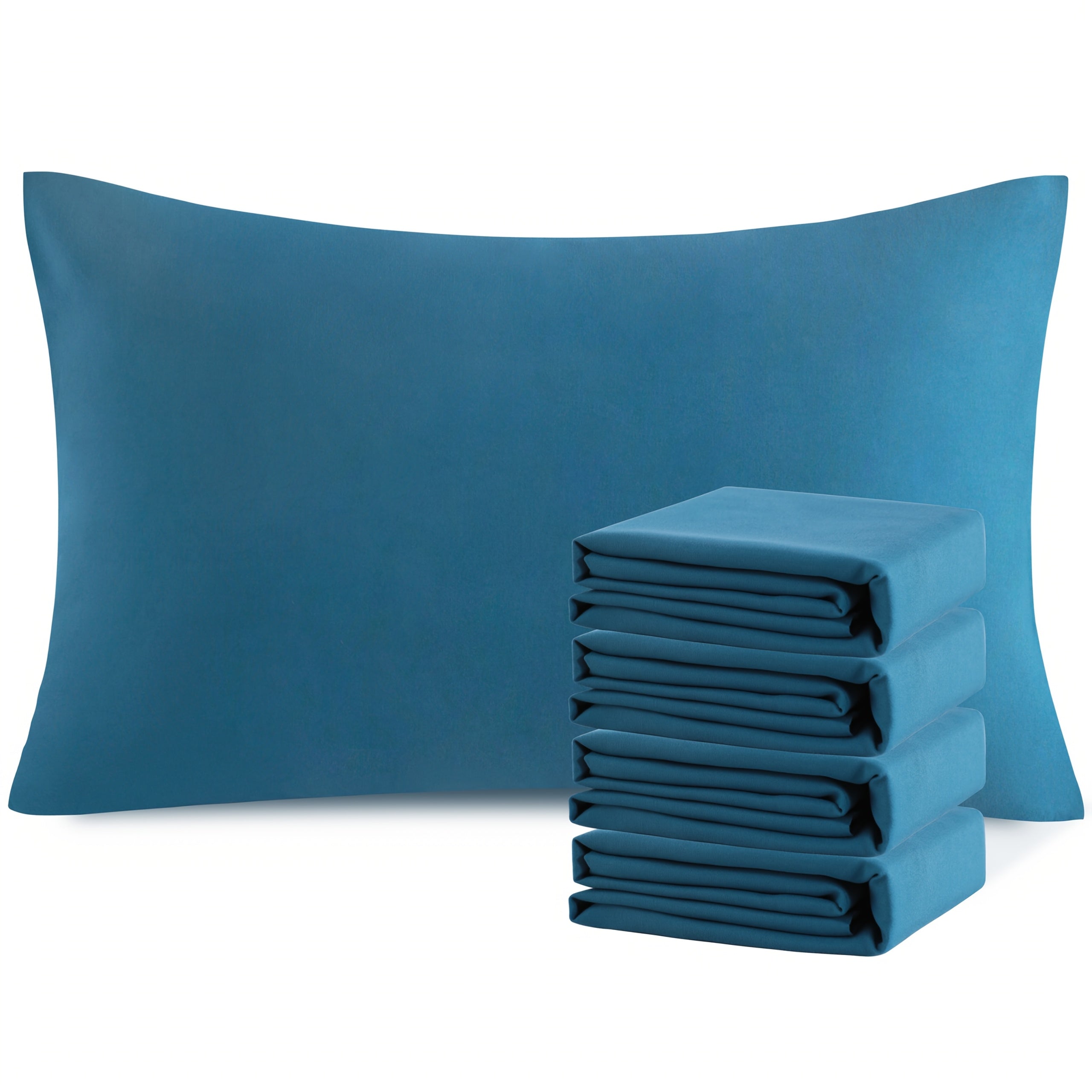 Pillowcases 4 Pack Queen 20x30 ¨C Brushed Microfiber Soft Wrinkle-Free Fade-Resistant Envelope Closure Solid Color 32 Colors