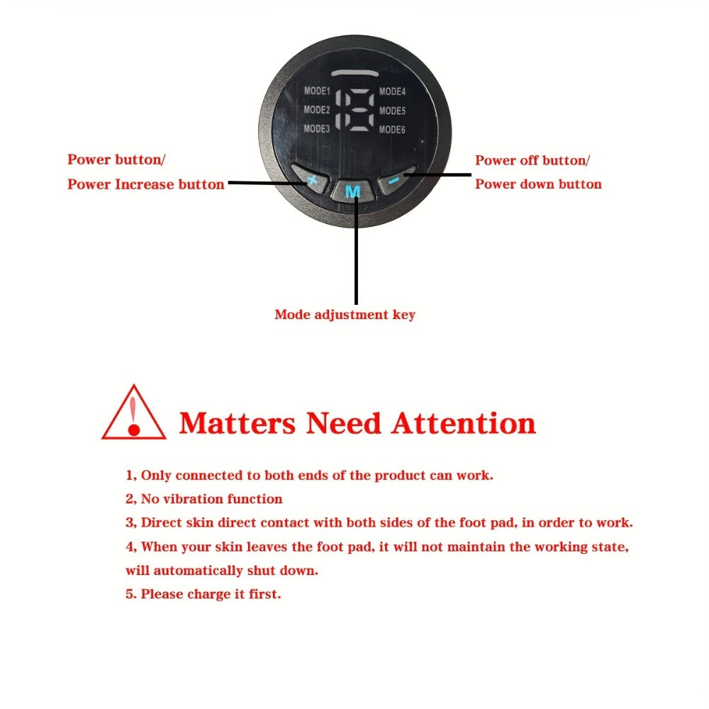 EMS Muscle Stimulator Belt ¨C TENS Body Massager for Muscle Toning, Pain Relief & Full Body Relaxation | Adjustable Modes, USB Charging, Fitness Shaper for Home Gym Use
