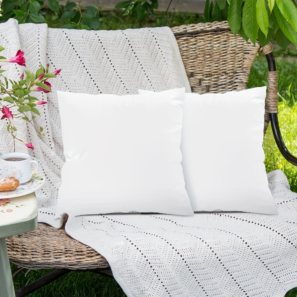 Outdoor Pillow Inserts 4/6 Pack ¨C Soft Microfiber Fill, Waterproof & Fluffy Throw Pillow Inserts for Sofa Bed Couch, 12x20 18x18 20x20 Inch