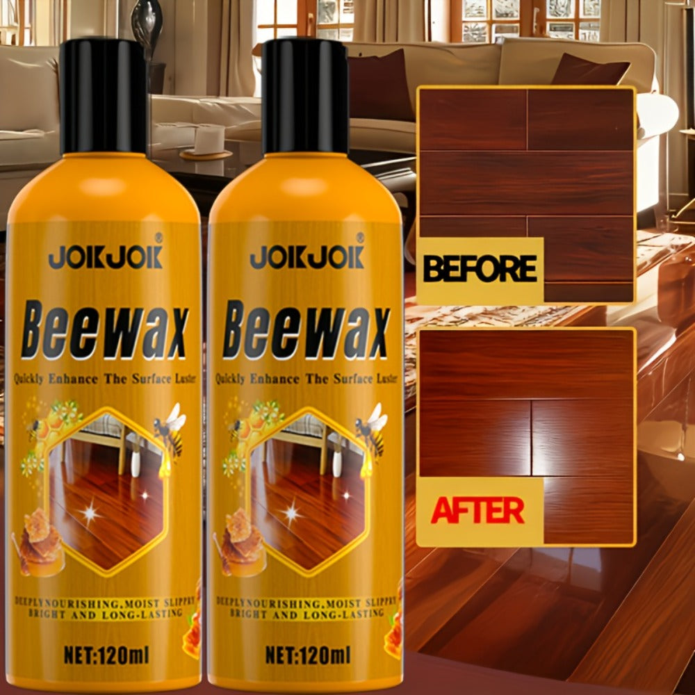 Beeswax Wood Polish & Repair Kit, Natural Wood Furniture Care Wax Deeply Moisturizes, Removes Scratches & Dullness, Restores Shine on Solid Wood Furniture, Floors, Countertops, Doors & Windows ¨C 1, 2 or 3 Piece Set